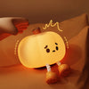 Halloween Pumpkin Night Light Cute Soft Silicone Safe Lamp Decorations Timing Dimmable Bedside Decor Kids Babies Halloween Gifts